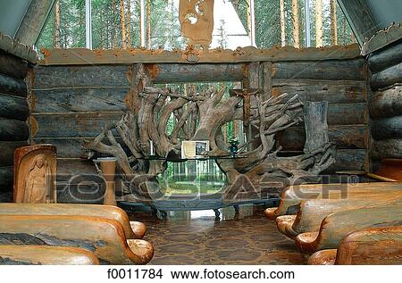 Picture - Finland, Vuonisjärvi, Eva Ryynänen church. Fotosearch