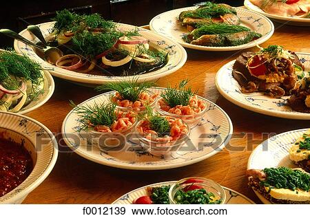 Denmark, Copenhagen, smorrebrod plates View Large Photo Image Stock Photo - Denmark, Copenhagen, smorrebrod plates. Fotosearch