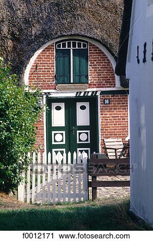 Denmark, Fano Island, Sonderho, traditional house entrance View Large Photo Image Stock Image - Denmark, Fano Island, Sonderho, traditional house entrance. Fotosearch
