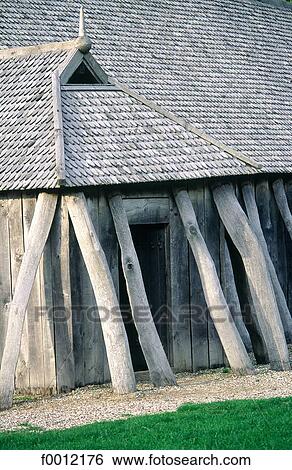 Denmark, Fyrkat, Viking house View Large Photo Image Stock Photograph - Denmark, Fyrkat, Viking house. Fotosearch