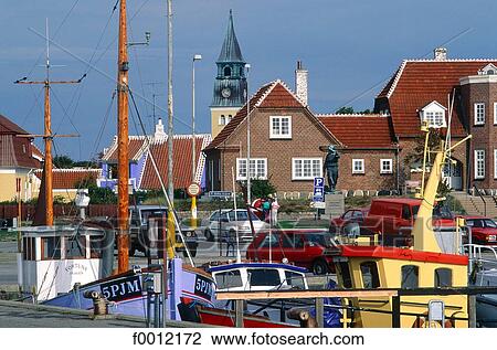 Denmark, Jutland, Skagen, the harbour View Large Photo Image Stock Image - Denmark, Jutland, Skagen, the harbour. Fotosearch