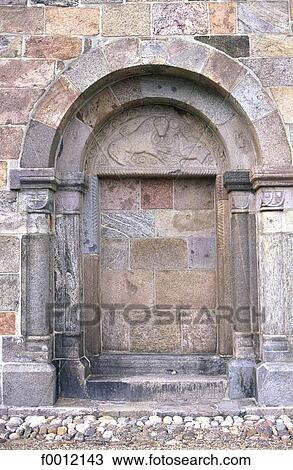 Stock Image - Denmark, Vinderslev church. Fotosearch