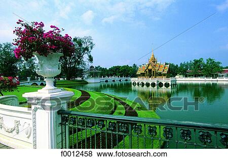 Thailand, Bang Pa In, Kings' summer palace View Large Photo Image Stock Photo - Thailand, Bang Pa In, Kings' summer palace. Fotosearch