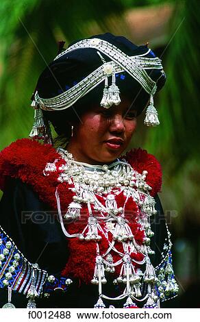 Thailand, North, Yao (Mien) woman View Large Photo Image Stock Photo - Thailand, North, Yao (Mien) woman. Fotosearch