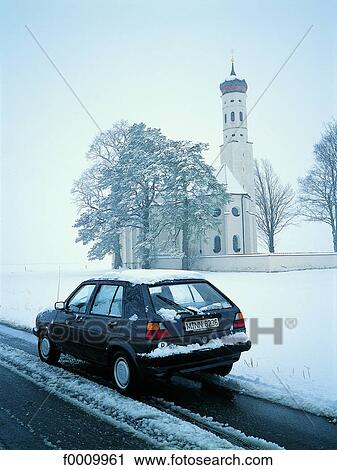 Bavaria, Schwangau, chapel under the snow View Large Photo Image Stock Image - Bavaria, Schwangau, chapel under the snow. Fotosearch