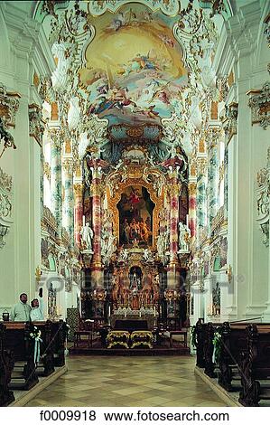 Bavaria, Wiese barocco church interior View Large Photo Image Stock Photo - Bavaria, Wiese barocco church interior. Fotosearch