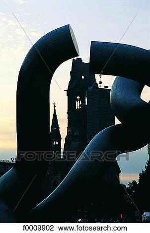 Berlin, sculpture by Matschinsky and Gedächniskirche View Large Photo Image Stock Image - Berlin, sculpture by Matschinsky and Gedächniskirche. Fotosearch