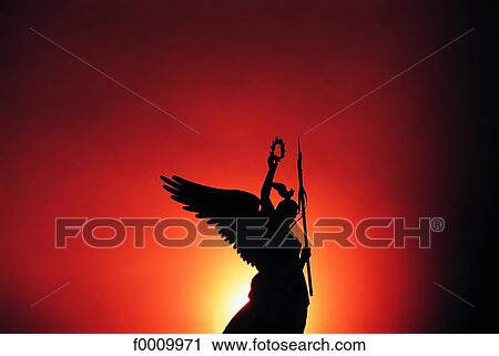 Berlin, Victory column golden statue View Large Photo Image Stock Image - Berlin, Victory column golden statue. Fotosearch