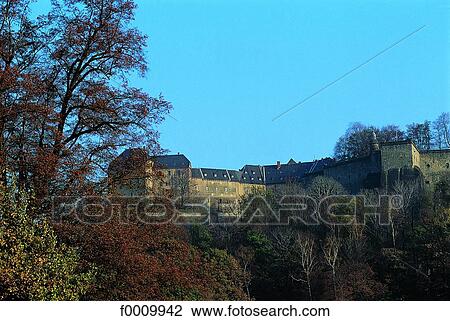 Saxony, Königstein fortresss at fall View Large Photo Image Stock Image - Saxony, Königstein fortresss at fall. Fotosearch