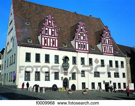 Stock Photo - Saxony, Meissen, the city hall. Fotosearch