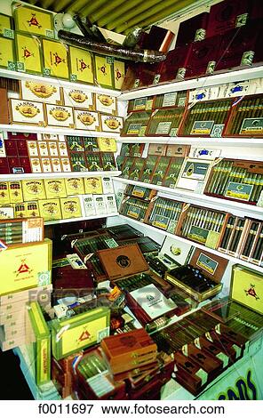 Stock Photo - Domenican Republic, dominican cigar shop. Fotosearch
