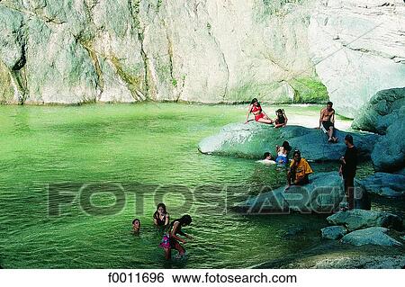 Domenican Republic, Jimenoa salto river, bathing View Large Photo Image Stock Photograph - Domenican Republic, Jimenoa salto river, bathing. Fotosearch