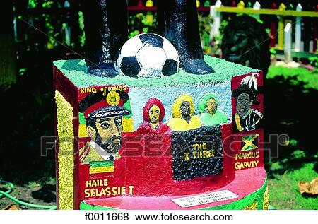 Jamaica, Kingston, Bob Marley house, monument by Jah Bobby View Large Photo Image Stock Photo - Jamaica, Kingston, Bob Marley house, monument by Jah Bobby. Fotosearch