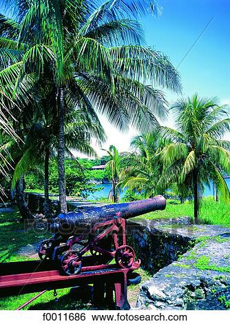 Jamaica, Port Antonio, the British fort, guns View Large Photo Image Stock Photograph - Jamaica, Port Antonio, the British fort, guns. Fotosearch