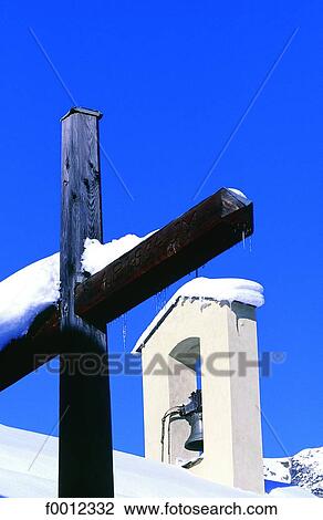 Belfry under the snow View Large Photo Image Stock Image - Belfry under the snow. Fotosearch