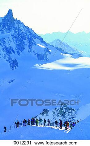 Stock Image - Cross country skiing. Fotosearch