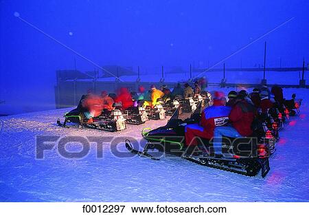 Snow scooter View Large Photo Image Stock Photo - Snow scooter. Fotosearch
