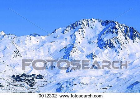 Stock Image - Snowy peak. Fotosearch