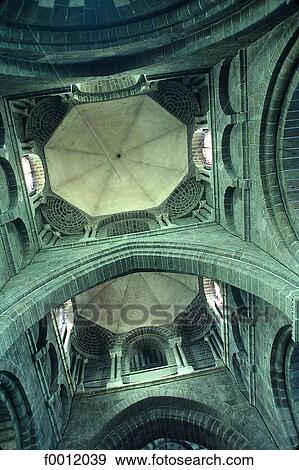 Stock Photo - Auvergne, cathedral of Le puy. Fotosearch