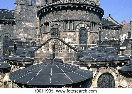 Auvergne, Clermont-Ferrand, Notre Dame du Port church View Large Photo Image Stock Photography - Auvergne, Clermont-Ferrand, Notre Dame du Port church. Fotosearch
