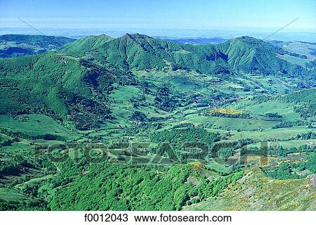 Auvergne, Mandailles valley, pic de l'Elan View Large Photo Image Stock Image - Auvergne, Mandailles valley, pic de l'Elan. Fotosearch
