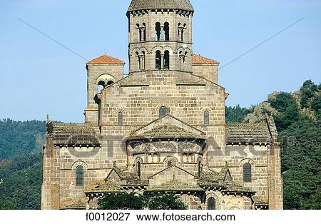 Auvergne, St Nectaire church View Large Photo Image Stock Photo - Auvergne, St Nectaire church. Fotosearch