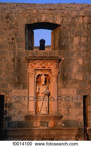 Dubrovnik, statue of St Blaise View Large Photo Image Stock Image - Dubrovnik, statue of St Blaise. Fotosearch