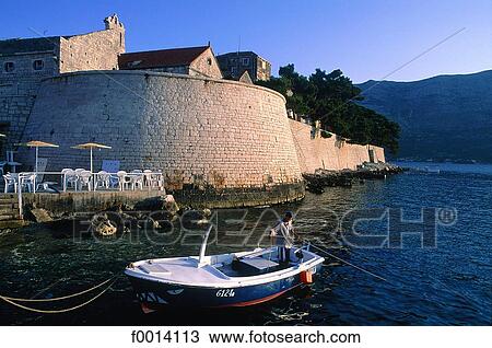 Korcula Island, fisherman View Large Photo Image Stock Image - Korcula Island, fisherman . Fotosearch