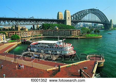 Stock Image - Australia, Sydney, Harbour bridge. Fotosearch