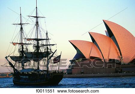 Australia, Sydney Opera house and the replica of the HMS Bounty View Large Photo Image Stock Image - Australia, Sydney Opera house and the replica of the HMS Bounty. Fotosearch