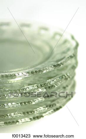 Stock Image - Stack of plates. Fotosearch