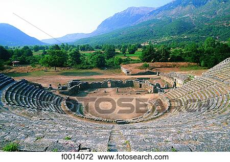 Epire, Dodone, amphitheatre View Large Photo Image Stock Image - Epire, Dodone, amphitheatre. Fotosearch
