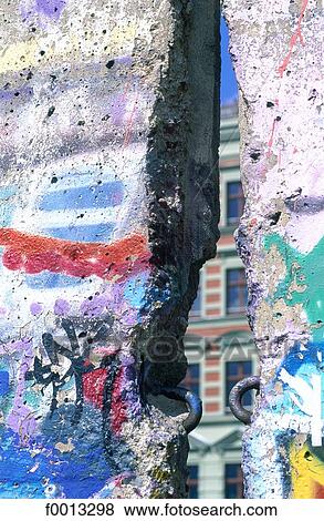 Stock Photo - Oberbaumbrücke bridge quarter, break in the Wall. Fotosearch