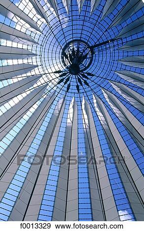 Stock Photo - Potsdamerplatz, glass cupola. Fotosearch
