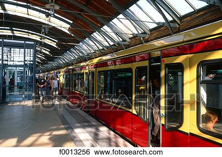 Stock Photograph - U-Bahn express railway station. Fotosearch