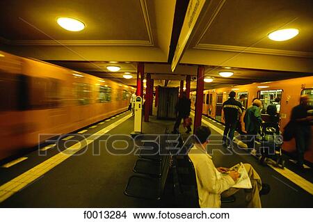 Picture - U-Bahn subway station. Fotosearch