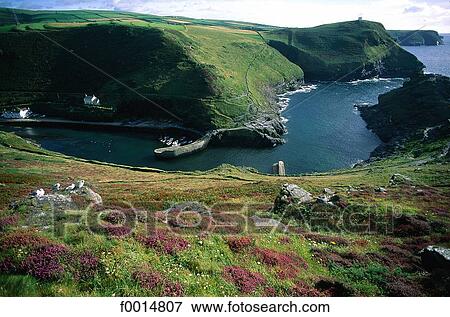 England, Cornwall, Boscastle View Large Photo Image Stock Photo - England, Cornwall, Boscastle. Fotosearch