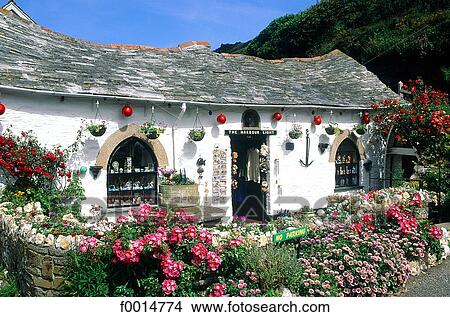 England, Cornwall, cottage in Boscastle View Large Photo Image Picture - England, Cornwall, cottage in Boscastle. Fotosearch