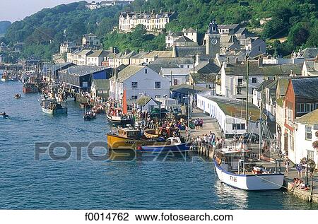 England, Cornwall, Looe, fishing village View Large Photo Image Stock Image - England, Cornwall, Looe, fishing village. Fotosearch