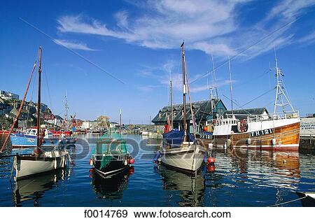 England, Cornwall, Mevagissey harbour View Large Photo Image Stock Photo - England, Cornwall, Mevagissey harbour. Fotosearch