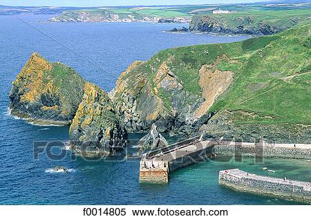 England, Cornwall, Mullion Cove View Large Photo Image Stock Photography - England, Cornwall, Mullion Cove. Fotosearch