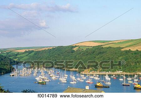 England, Cornwall, Polrvan on the Fowey river View Large Photo Image Stock Photo - England, Cornwall, Polrvan on the Fowey river. Fotosearch