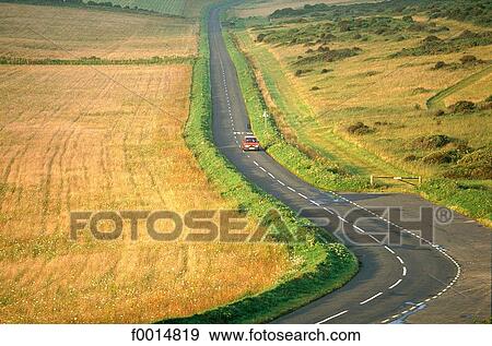 England, East Sussex, South downs road View Large Photo Image Stock Photo - England, East Sussex, South downs road. Fotosearch