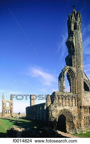 Scotland, Fife, St Andrews ruined cathedral View Large Photo Image Picture - Scotland, Fife, St Andrews ruined cathedral. Fotosearch