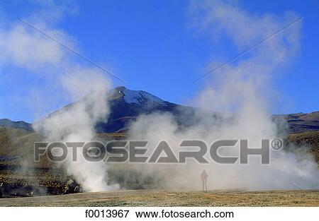 Stock Photo - Chile, San Pedro de Atacama, geyser. Fotosearch