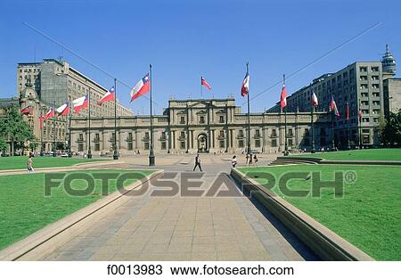 Chile, Santiago, La Moneda presidential palace View Large Photo Image Stock Image - Chile, Santiago, La Moneda presidential palace. Fotosearch