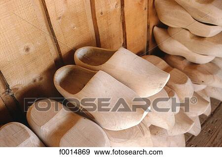France, Lorraine, Gerardmer vicinity, wooden shoes View Large Photo Image Stock Photo - France, Lorraine, Gerardmer vicinity, wooden shoes . Fotosearch