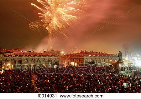 France, Lorraine, Nancy, Stanislas square, fireworks View Large Photo Image Stock Image - France, Lorraine, Nancy, Stanislas square, fireworks. Fotosearch