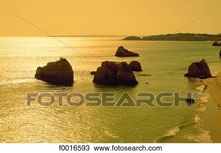 Portugal, Algarve, Praia da Rocha View Large Photo Image Stock Image - Portugal, Algarve, Praia da Rocha. Fotosearch