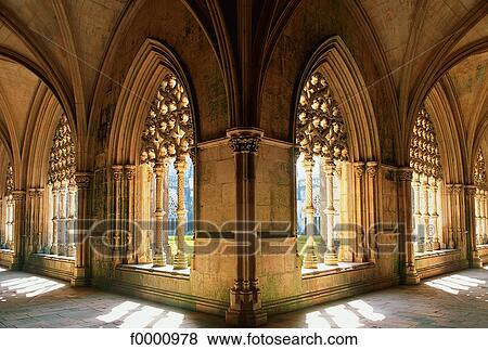 Portugal, Batalha, royal cloister View Large Photo Image Stock Photo - Portugal, Batalha, royal cloister. Fotosearch